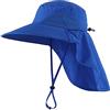 Magracy Cappello da sole da uomo/donna con tesa larga e patta per il collo in rete, protezione UV, cappello da pescatore