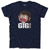 3stylershop T-Shirt Uomo Gigi la Trottola - Cartoni Anni 80