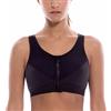 SYROKAN Donna Reggiseno Sportivo con Zip Frontale | Alto Impatto, Supporto, Post Operatorio, Workout, Fitness