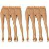 sesto senso Collant Trasparenti Donna 2 S0 Denari 6 Paia Effecto Tutto Nudo Sottile Estivi Invisibili Liscio 6Pack 4 L Vision