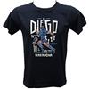 DND DI D'ANDOLFO CIRO T-Shirt Maglia Celebrativa Blu Calcio Napoli Diego Armando M a r a d o n a El pibe de Oro, Stampata Direttamente su Tessuto Taglie da Uomo (L)