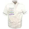 fratelliditalia.org Camice giacca casacca da uomo collo coreana mezza manica taglie da S a XXL Personalizzazione inclusa made in italy Colore Bianco Taglia L