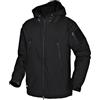 Wisdom Wolf Uomo Softshell Giacche Impermeabili Militari in Pile da Sci Allaperto Cerniera Leggera Giaccha