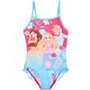 Disney Principesse Costume da Bagno per Ragazze, Costume Intero Raperonzolo Cenerentola e Belle Design, Costume da Bagno per Bambina, Taglia 8 Anni | Blu