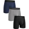 gagli® Boxer da Uomo, Pantaloni Traspiranti da Uomo, Boxer da Uomo in Cotone Modal, Pantaloni Morbidi da Uomo con Fascia Elastica in Vita, Boxer da Uomo Traspiranti in Confezione da 3 Pezzi