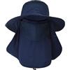 ehsbuy Cappelli da Pesca per Uomo e Donna con Copertura per Il Viso Cappello da Sole a Tesa Larga da Spiaggia Mesh Safari Caccia Giardinaggio Cappello da Secchio Packable