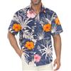 Gavliuu Camicia Hawaiana da Uomo - Camicia Hawaiana da Uomo con Bottoni, Camicie Floreali Stampate Casual a Maniche Corte