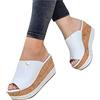 WOXIHUAN Ciabatte Donna Estive Eleganti Alte Pantofole Zeppa Alta Ciabatte zeppa Donna Sandali Ragazza Con Tacco E Plateau In Sughero con Paillettes Sandalo Da Spiaggia Mare Piscina Scarpe Platform