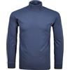 Ragman, polo da uomo, collo a scialle, base layer, Azzurro, XL