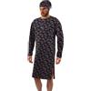 sesto senso Camicia da Notte Uomo con Cuffia Maniche Lunghe