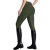 DMVOD Pantaloni da Equitazione da Donna Active Silicon Grip Full Seat Pantaloni da Equitazione per Le Donne, Verde, XS