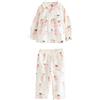 NEXT Ragazza Pigiama con Bottoni Ecru/Pink Ballerina 5 Anni-6 Anni