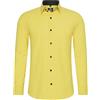 Rusty Neal Camicia da uomo Premium Slim Fit a maniche lunghe, elasticizzata, colore grigio, con collo a ventaglia, per il tempo libero, M