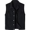 Btmpmcs Gilet di Jeans da Uomo Senza Maniche Giacca Giubbotto Denim Retro Vintage Capispalla Streetwear alla Moda in Stile Casual Giacca da Moto Fotografia Caccia Giubbino da Lavoro