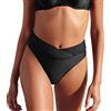 CUPSHE Donna Bikini Costume da Bagno Nero A Vita Alta Taglio Alto Slip Bikini sfacciato XS