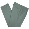N+1 Pantalone Uomo Classico in Fresco Lana Elegante Vita Alta Gamba Larga 46 48 50 52 54 56 58 60 (54(100cm) - Verdino)