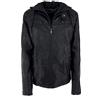 Laphilo Giacca in Ecopelle Uomo con Cappuccio Rimovibile (cod. 3777)