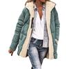 DUHGBNE Piumino Autunno Donna Piumino Donna Invernale Corto con Cappuccio in Pile Giacca Autunnale Maniche Lunghe e Tasca Elegante Outdoor Giubbotto Cento Grammi