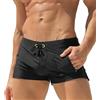 Qrity Uomo Costume da Bagno Corto, Pantaloni da Bagno da Uomo, Costume da Bagno Boxer Sportivo, Asciugatura Rapida con Cuscino Rimovibile Coulisse Regolabile