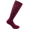 RelaxSan FANCY 810 (Rubino, Tg.L) Gambaletti compressione graduata 15-21 mmHg Cotone - Fantasia unisex uomo donna