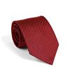 Remo Sartori - Cravatta Lunga Extra Lunga XL in Seta a Righe Dorate, Lunghezza da 155 cm a 175 cm, Made In Italy, Uomo (Lunghezza 165 cm, Rosso)