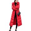 Earnmore Donna Piumino Cappotto Lungo Imbottito Inverno Cappotto con Cappuccio Elegante Giacca Lungo Caldo Leggero Piuma Cotone Outwear Invernale Parka Cappotti da Donna