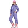 HEONSATI Tute Per Bambino Da Snowboard Completo Da Sci Apertura Con Cerniera Bambini E Bambine Tuta Da Neve Di Un Pezzo Bambine E Ragazze Completo Sci Invernale Con Cappuccio Snowsuit Neve Intera Calda