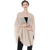 BEAUTELICATE Scialle Donna Elegante per Cerimonia Taglie Forti Chiffon Coprispalle Sheer Stola Donna per Matrimonio Estivo Sposa Abiti (Albicocca, Taglia Unica)