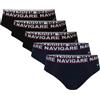 Navigare Slip Uomo, Art.824 Assortito (3 Neri + 2 Blu) L