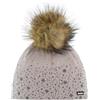 Eisbär Beanie Lavorato a Maglia Rana Lux Donna - Made in Austria Invernale da Berretto con Fodera, Fodera Inverno Autunno/Inverno - Taglia Unica Beige