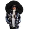ENEN Cappotto Piumino Cotone Imbottito Parka Cappuccio Donna Invernali Elegante Giubbotto Trincea Addensare Caldo Leggero Piuma Maniche Lunghe Felpa Giacca Outwear (Nero 1,L)