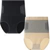 Generico Pantaloncini Modellanti con microparticelle 4 in 1 e brucia Grassi, Pantaloni da Yoga per Il Sollevamento dei Glutei (2-B,x_l)