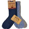 HENKi 3 paia di calzini in alpaca, 95% lana di alta qualità, da uomo e da bambino, caldi e morbidi con lana di alpaca, per uomo e donna, Navy/blu/grigio, 35-38