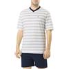 El Búho Nocturno Pigiama Uomo Corto Estivo Cotone Maglia a Righe Pigiama Intero Uomo, 100% Cotone, Blu 3037, XL