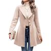 MOKBAY Cappotto Lana Cotta Donna Cappotto Invernale Elegante Cappottino Corto Invernali Giacca da Donna Invernale Autunnale Giacche Termica Oversize Lana Elegante Cappottino M
