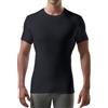 THOMPSON TEE Maglia Intima Uomo Antisudore - T-Shirt Girocollo con Pad Sottoascellari - Slim Fit - Alternativa Senza Alluminio - Nero - S