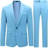 Allthemen Abiti 2 Pezzi Uomo Slim Fit Completo Giacca Pantaloni Smoking