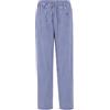 El Búho Nocturno Pantaloni Pigiama Uomo Lungo - 100% Cotone Flanella Invernale Caldo o Popeline Traspirante - Tasche Vita Elastica Coulisse Patta Bottoni - 100% Cotone, Blu 8974, XXL