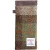 TAILORMAP Harris Tweed Squeeze - Custodia per occhiali da sole in pelle