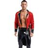 Freebily Costume Domatore Circo Uomo Tailcoat Showman Giacca Frac da Circo con Paillettes Cappotto Gotico Steampunk Blazer Mago Ringmaster Costume Carnevale Halloween Rosso XL