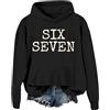 Generic Felpa Six Seven 6 7 Felpa con cappuccio Funny 6 7 Meme Hoodie