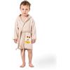 Ankitoys Accappatoio per neonati con adorabile motivo di giraffa - Accappatoio con cappuccio in 100% cotone - Morbido, assorbente e delicato sulla pelle - Per neonati e bambini piccoli, Beige 3, 2-3