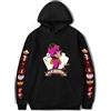 LKY STAR Anime Hazbin Hotel Felpa con Cappuccio per Ragazzi Ragazze Charlie Morningstar Vaggie Casual Sweatshirt Cosplay Hoodie