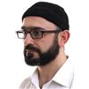 ihvan online Kufi Cappelli da uomo, Taqiya, Takke, Turco Musulmano Inverno Velluto Roll Up Bordo Preghiera Teschi, Regali islamici, nero, Taglia unica