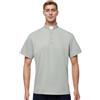 BPURB Camicia Polo Prete da Uomo con Colletto Sacerdote Camicia Clergyman a Maniche Corte per Clero, Grigio, 44