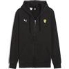 PUMA Giacca in Pile con Cappuccio Scuderia Ferrari Sportswear da Uomo M, Black