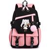 Sageam Anime Frieren: Beyond Journey's End Zaini, Zaino Casual per La Scuola, Borse a Zainetto W/USB Charging Port con Portachiavi per Ragazze