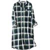 Generic Camicie da notte lunghe e calde da donna - Abbigliamento da notte da donna a manica lunga, pigiama morbido, loungewear, casual, abbottonato, camicia da notte invernale termica, taglia grande, camicia