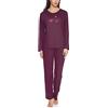 Merry Style Pigiama Manica Lunga Donna 91LW1 (Melanzana (Manica Lunga), XL)