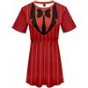 Zhongkaihua Hazbin Hotel - Vestito da bambina a maniche corte con stampa digitale 3D, elegante, estivo, casual